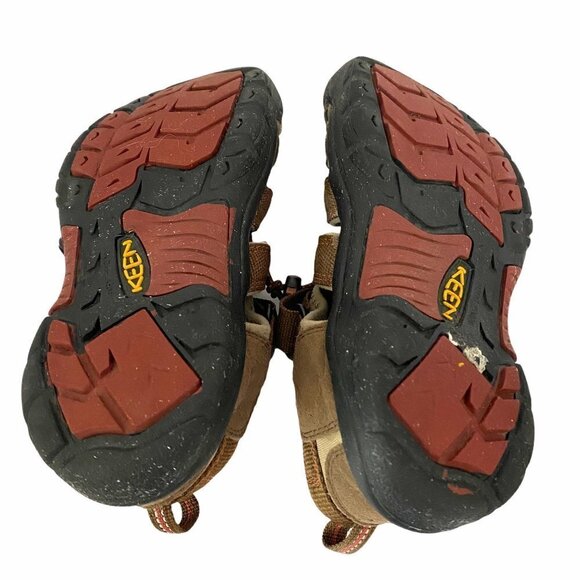 Keen Kids Brown Newport Outdoor Sport Active Leather Textile Sandals Size 3 - Picture 9 of 10